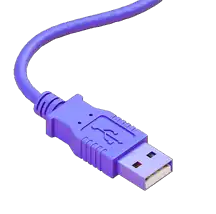 USB plug flipping through playing cards